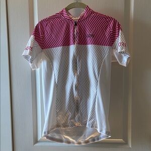 Women’s GORE Pink and White Cycling Shirt